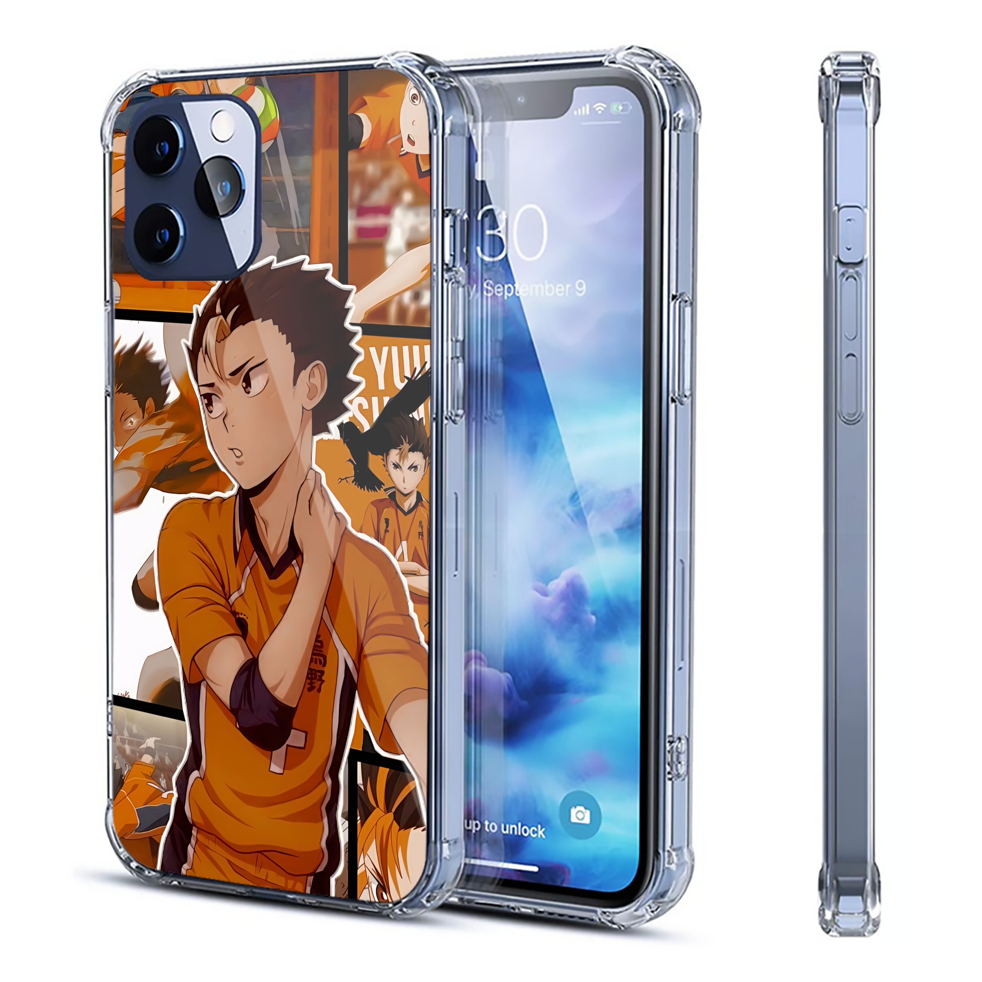 （画像用） ハイキュー!! Haikyu!! 【iPhone 12シリーズ対応】透明スマホケース（クリアソフトケース）